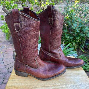 Born Leather Pull On Western Riding Boots Men's Size 11 Brown M5154